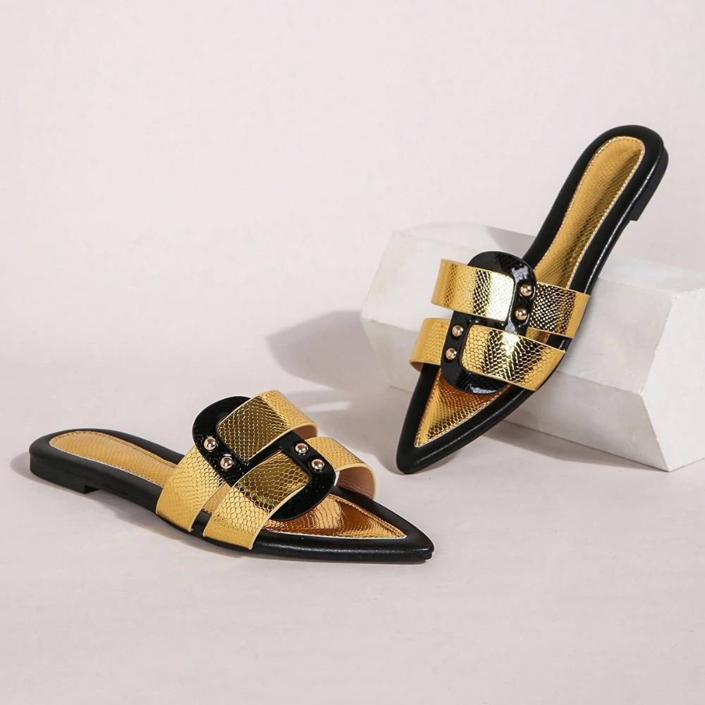 Albara Stylish Pointed Flat Sandals