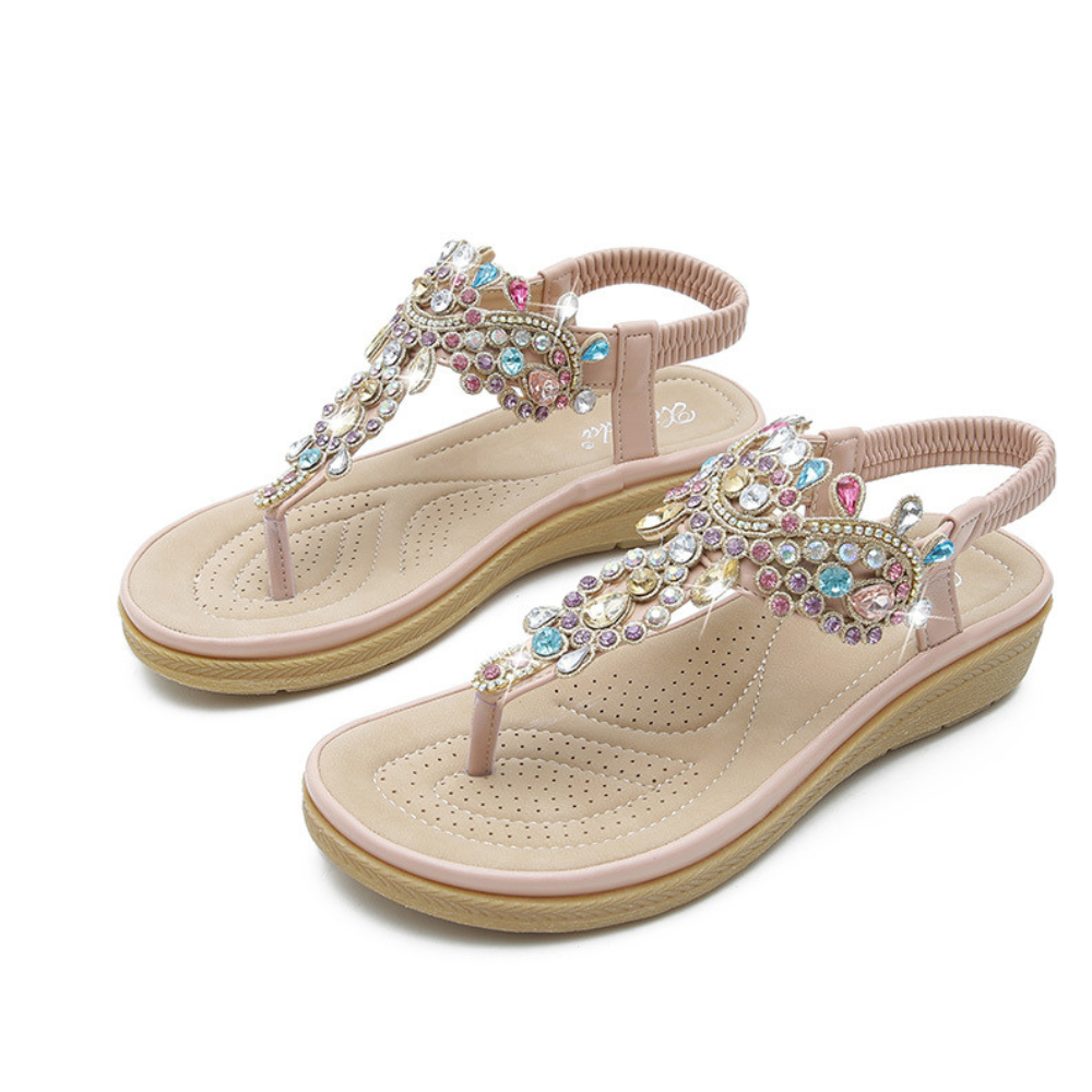Ravello Crystal-Embellished Sandals