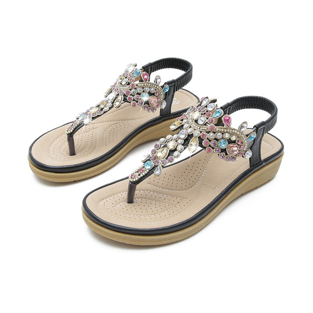 Ravello Crystal-Embellished Sandals