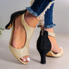 Venetia Open-Toe Mid-Heels Sandals