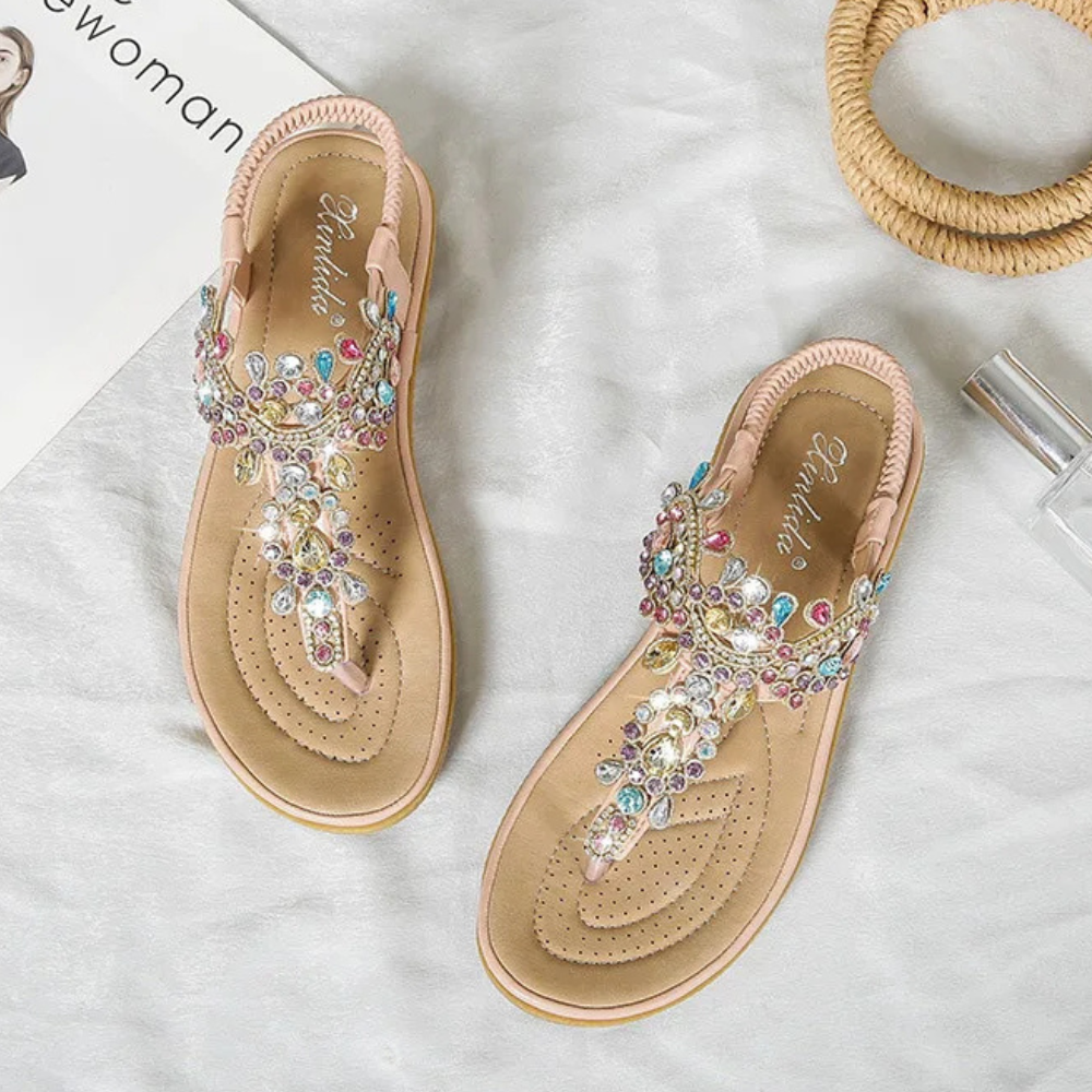 Ravello Crystal-Embellished Sandals