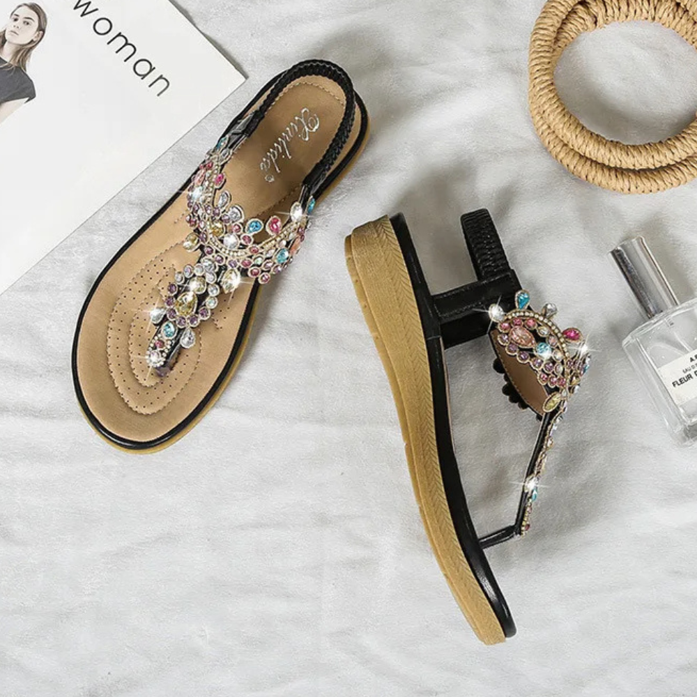 Ravello Crystal-Embellished Sandals