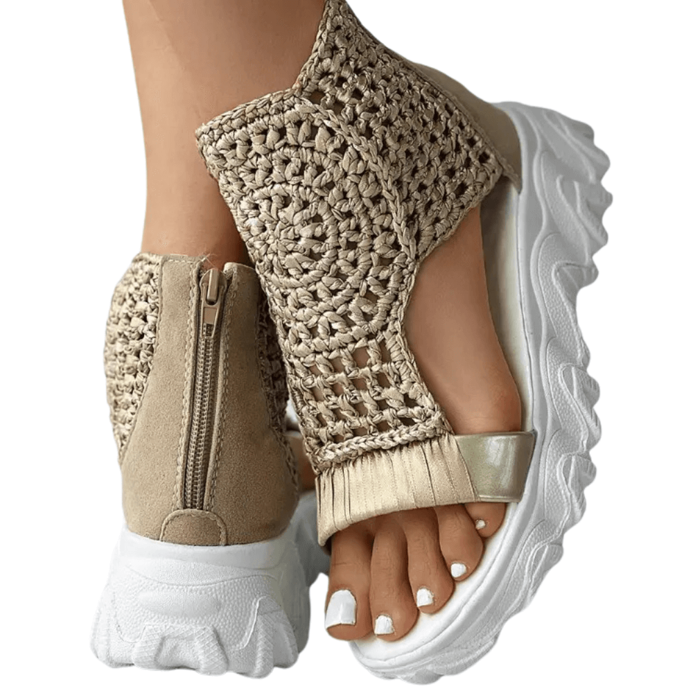 Sorra Braided Wedge Sandals