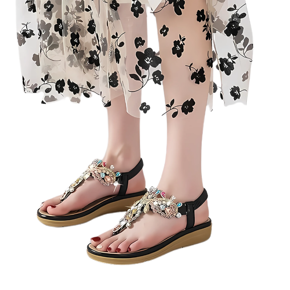 Ravello Crystal-Embellished Sandals