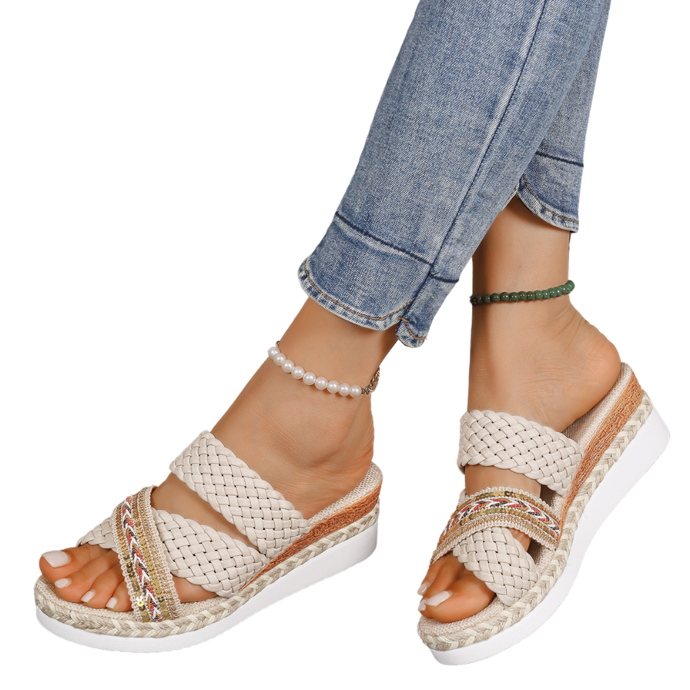 Toscana Open-Toe Orthopedic Wedge Sandals