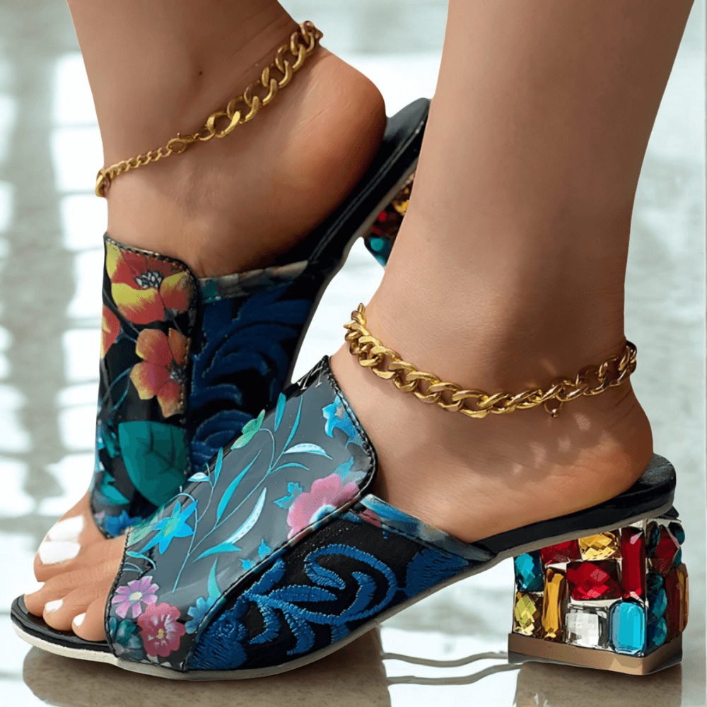 Serelina Gem Wedge Sandals
