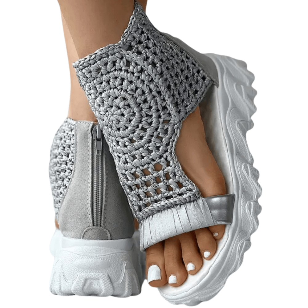 Sorra Braided Wedge Sandals