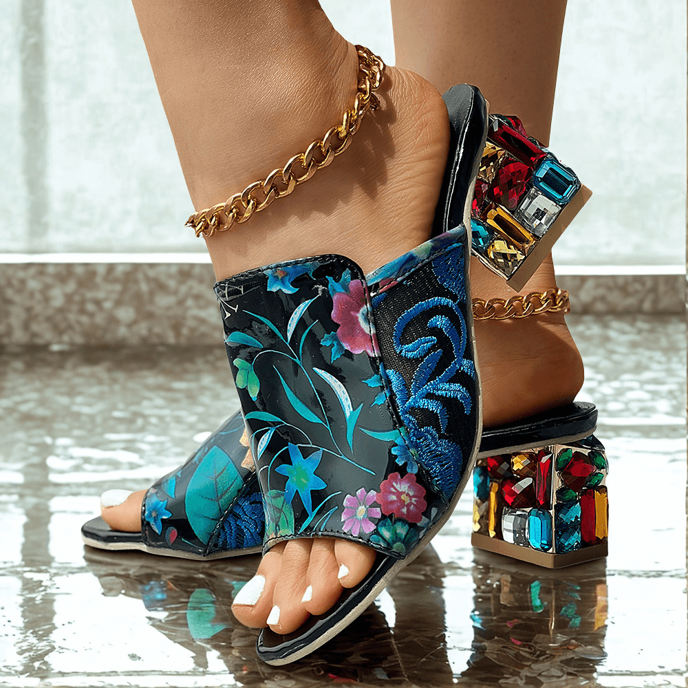 Serelina Gem Wedge Sandals