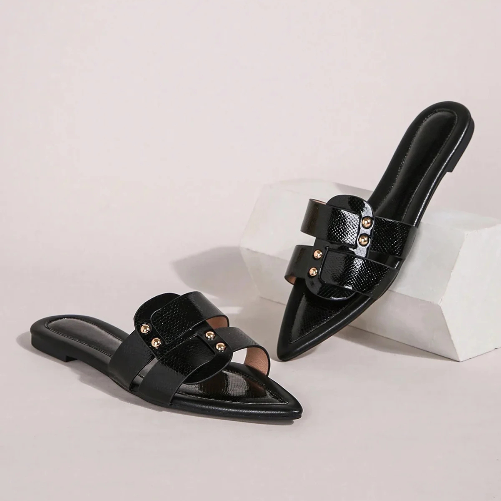 Albara Stylish Pointed Flat Sandals