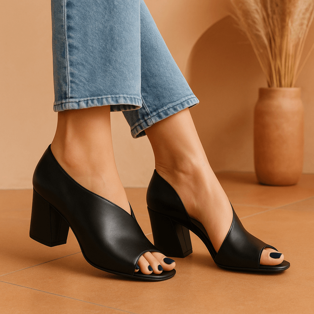 Berlin Plain Hollow Heel Sandals
