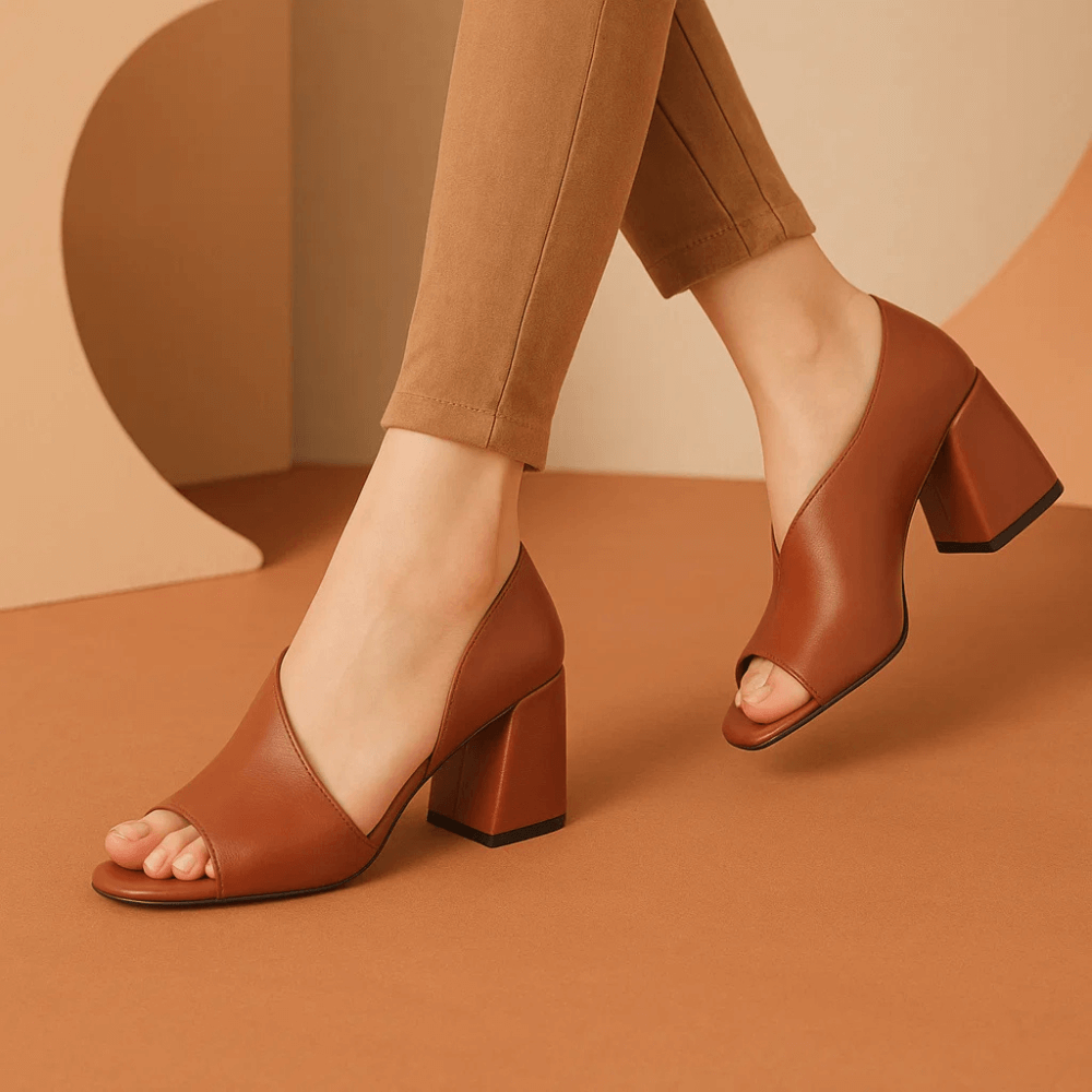 Berlin Plain Hollow Heel Sandals