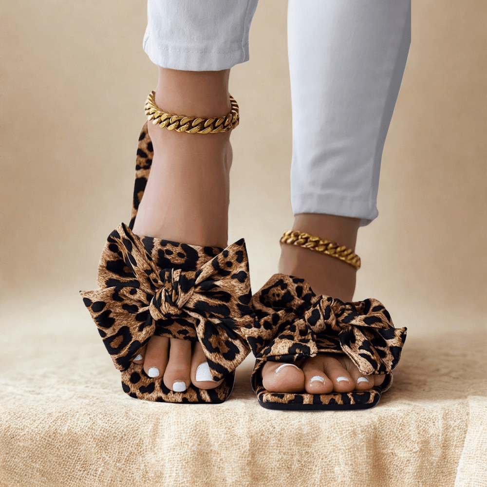 Geneva Colorful Bowknot Slip-On Sandals