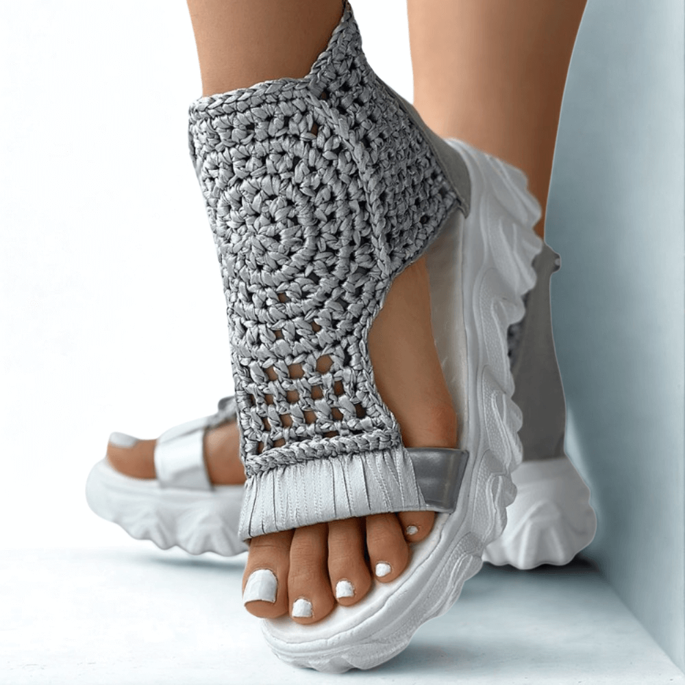 Sorra Braided Wedge Sandals