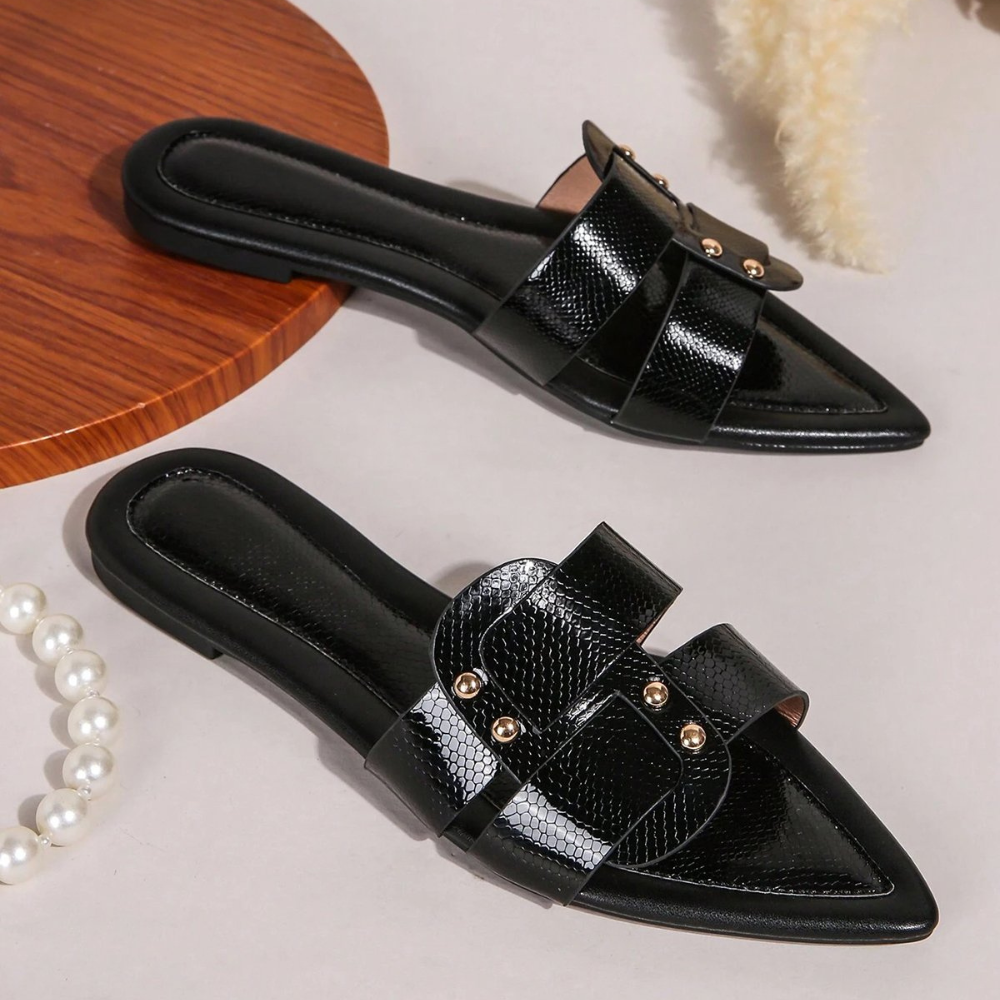 Albara Stylish Pointed Flat Sandals