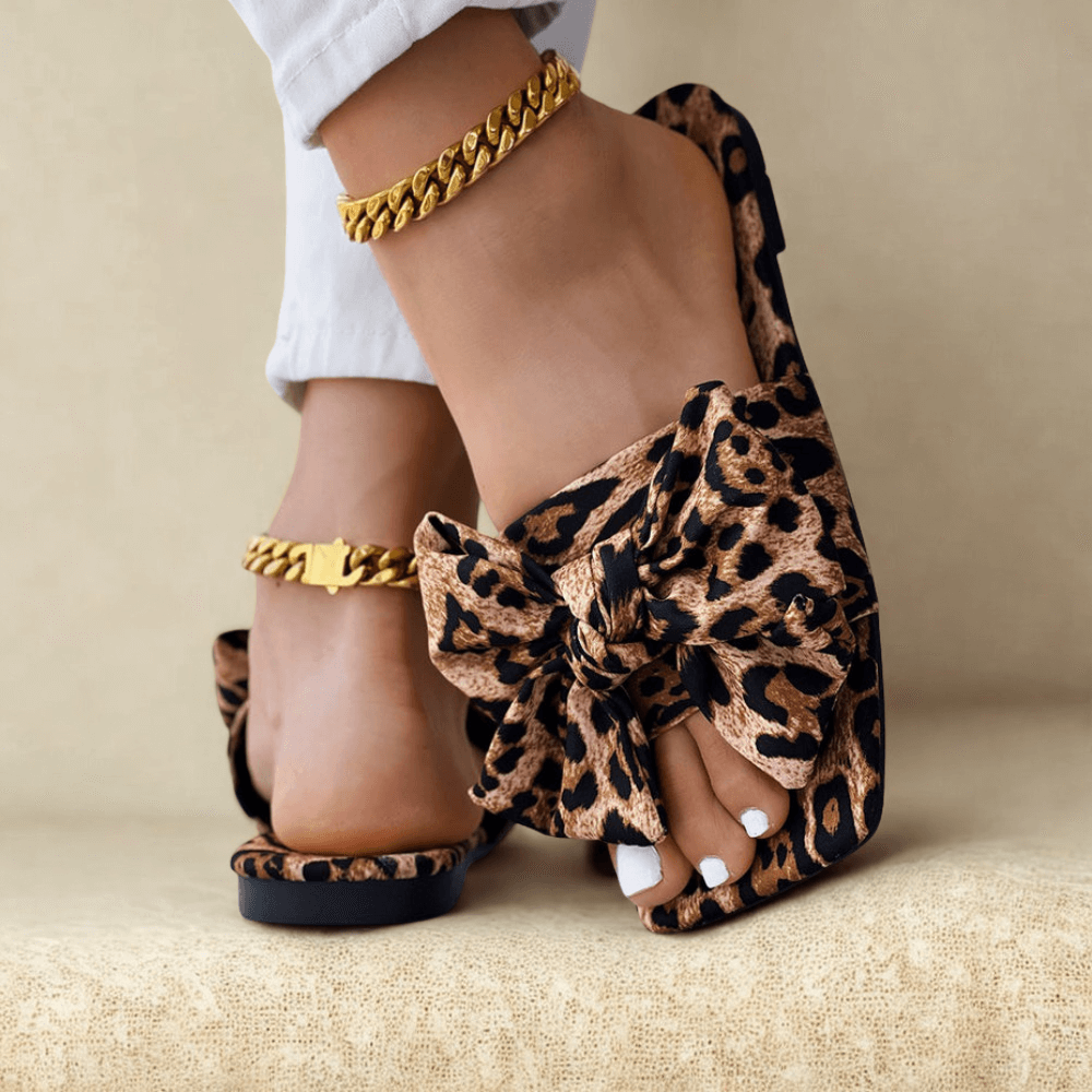 Geneva Colorful Bowknot Slip-On Sandals