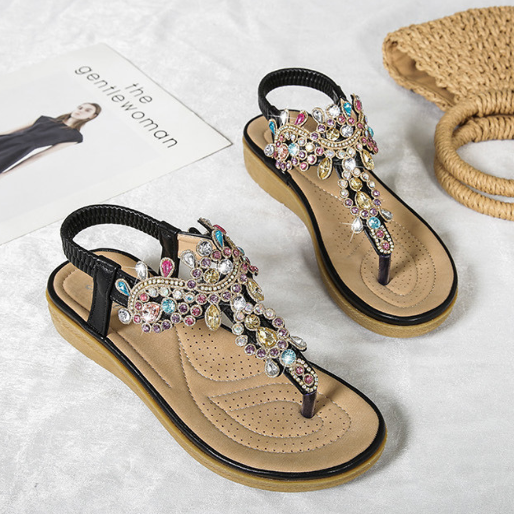 Ravello Crystal-Embellished Sandals