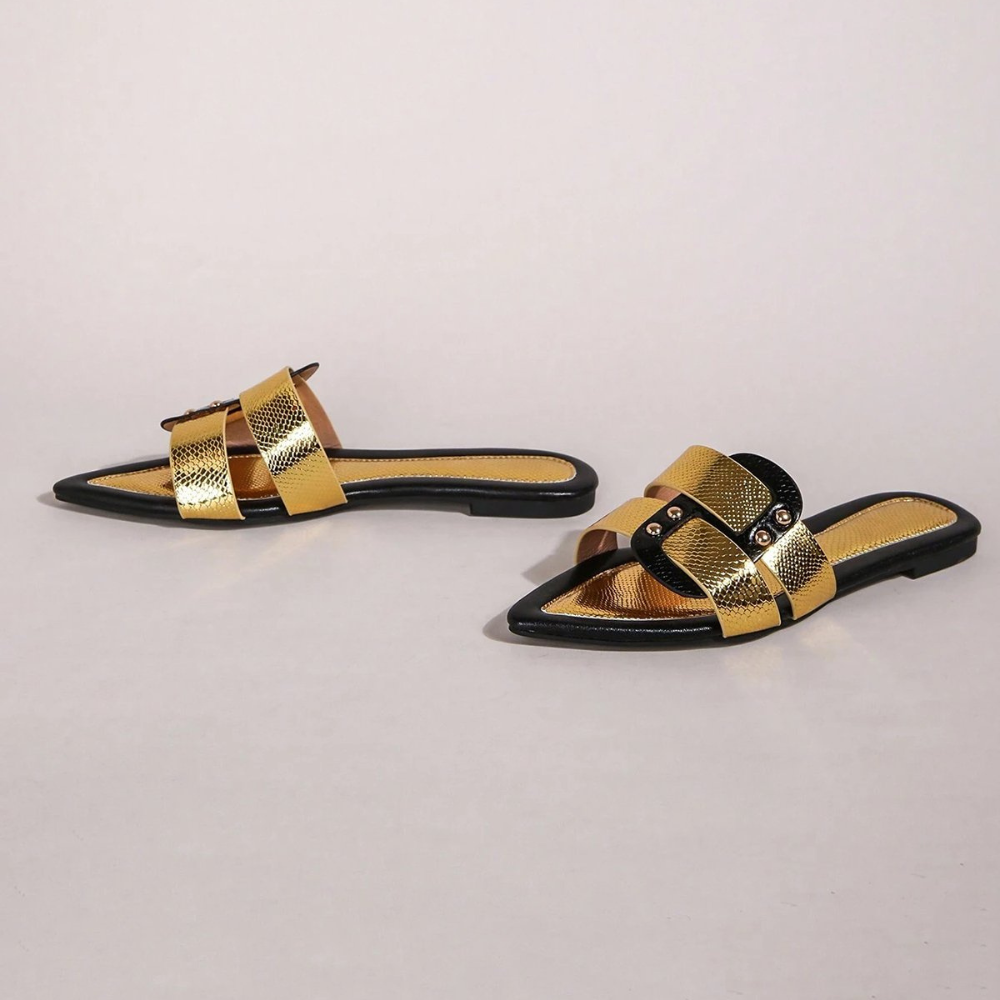 Albara Stylish Pointed Flat Sandals