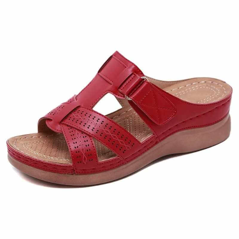 Corsica Orthopedic Low Heel Wedge Sandals