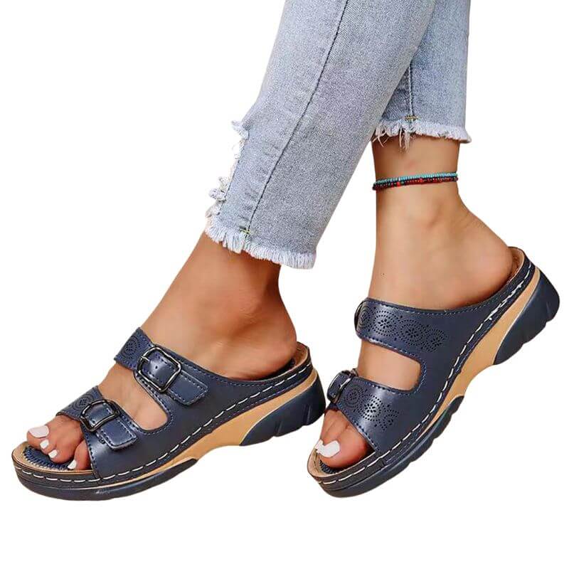 Sorrento Non-Slip Open Toe Wedge Sandals