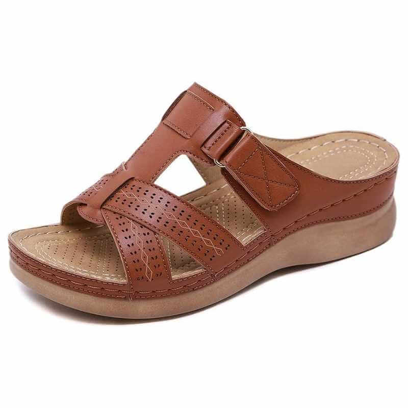Corsica Orthopedic Low Heel Wedge Sandals