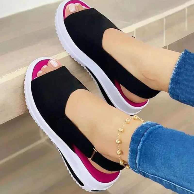 Riviera Stretch Fabric Sandals