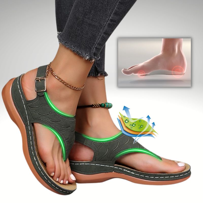 Tuscany Women's Embroidered Wedge Heel Sandals