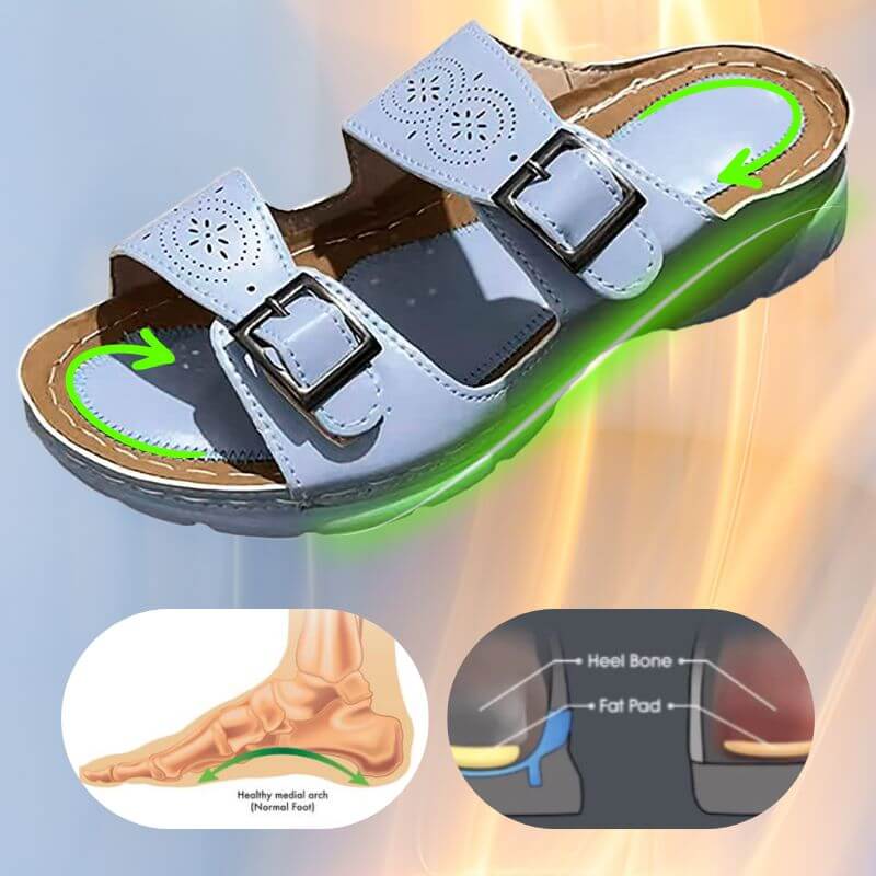Sorrento Non-Slip Open Toe Wedge Sandals